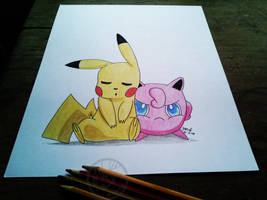 Pikachu and JigglyPuff (Pokemon)