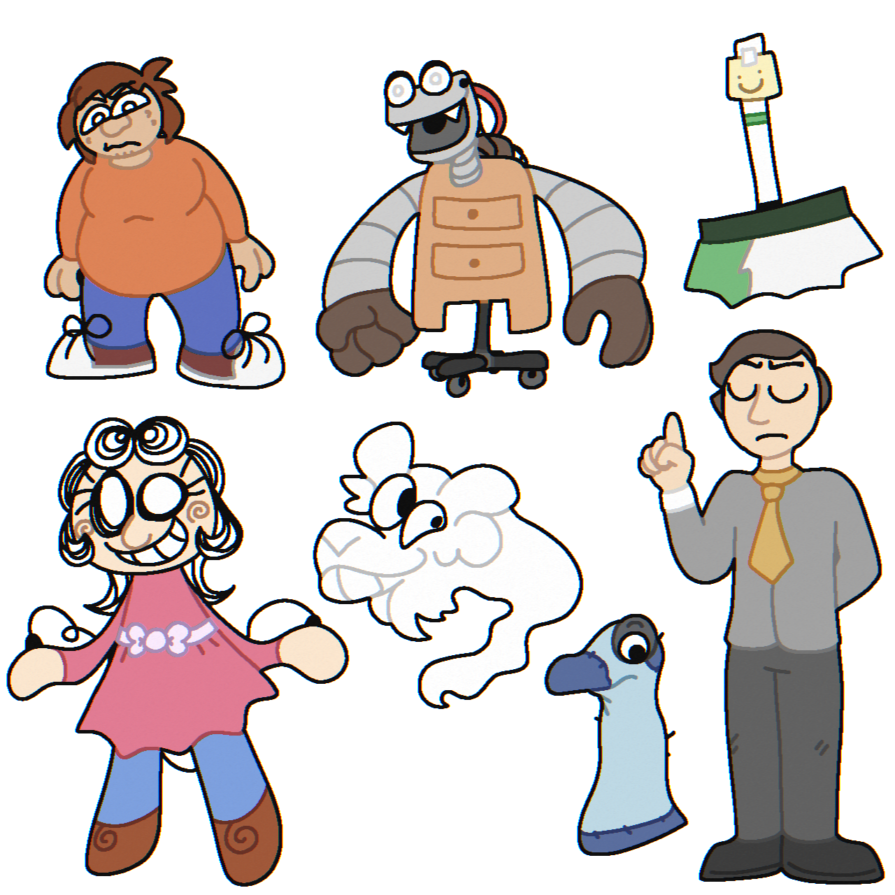 Baldi Character Redesigns 1/2 by SASHWasHere on DeviantArt