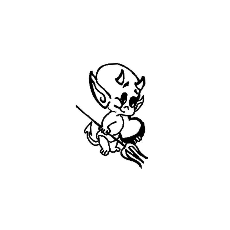 Cute Devil Tattoo Flash by Nyellik on DeviantArt