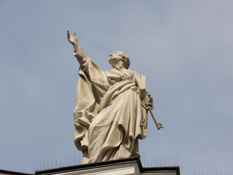 Statue in church wadowice