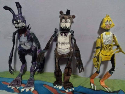 Fnaf 2 figuras toys animatronics. by vini30 on DeviantArt
