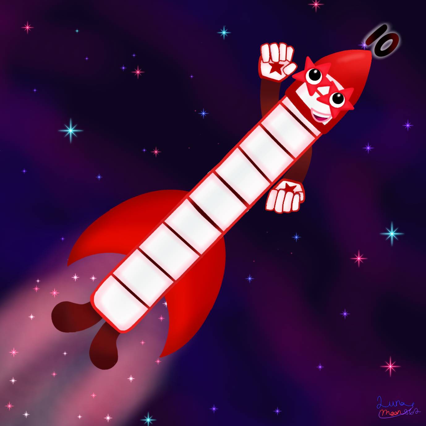 Number Animated Rockets Off goes the number rocket by Lunamoon862 on DeviantArt