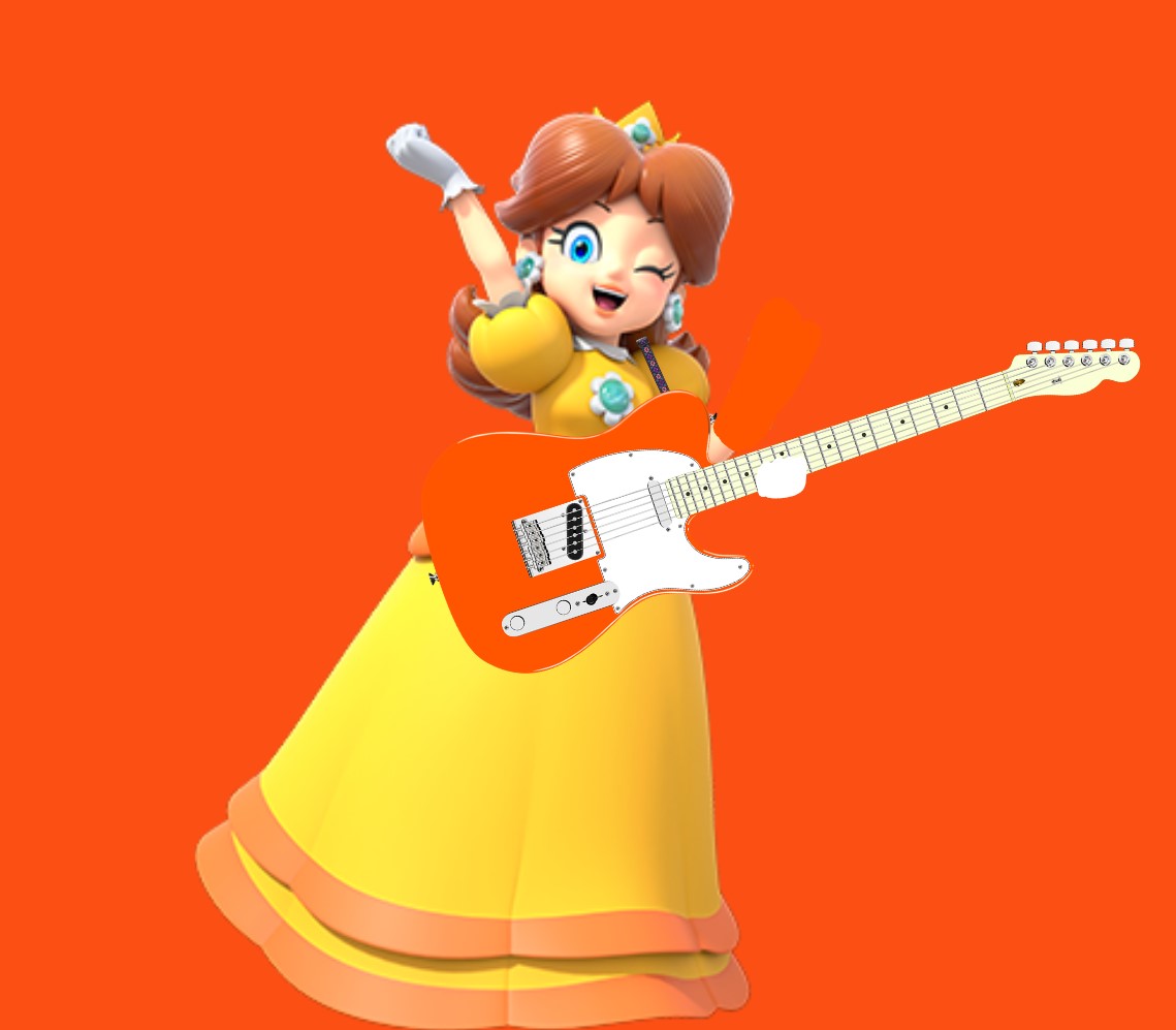 Princess Daisy Instruments Princess Daisy Playing Guitar by ChristianMerrill on DeviantArt