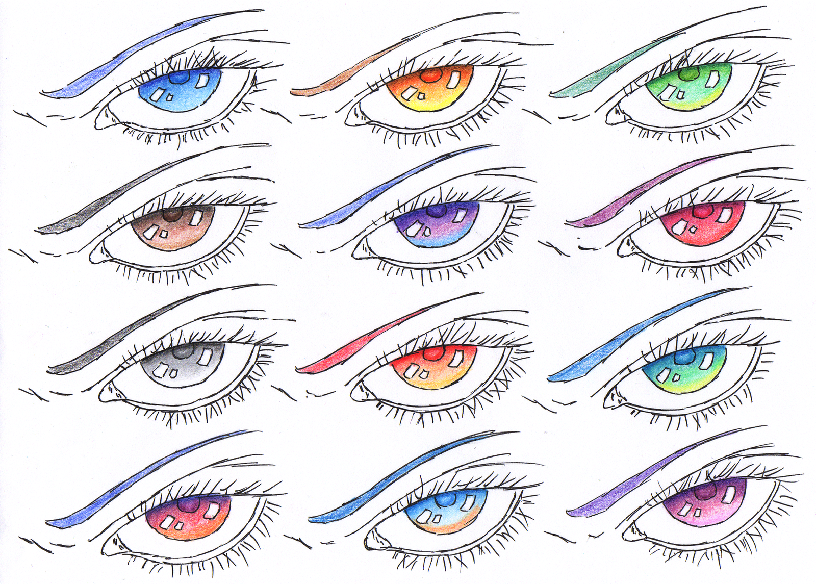 Eye Colour Reference/Tutorial