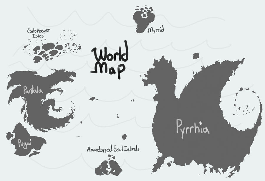 World Map by KingCarcassX on DeviantArt