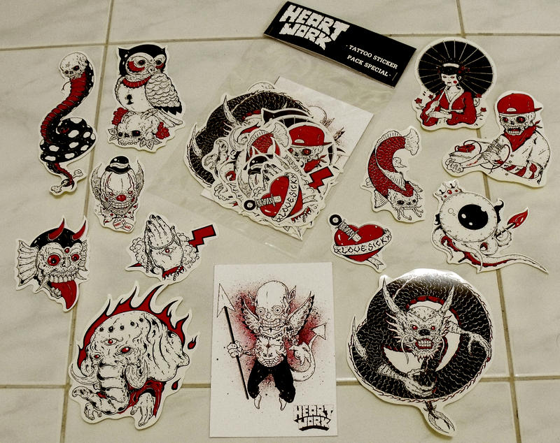 heARTwork tattoo sticker pack special