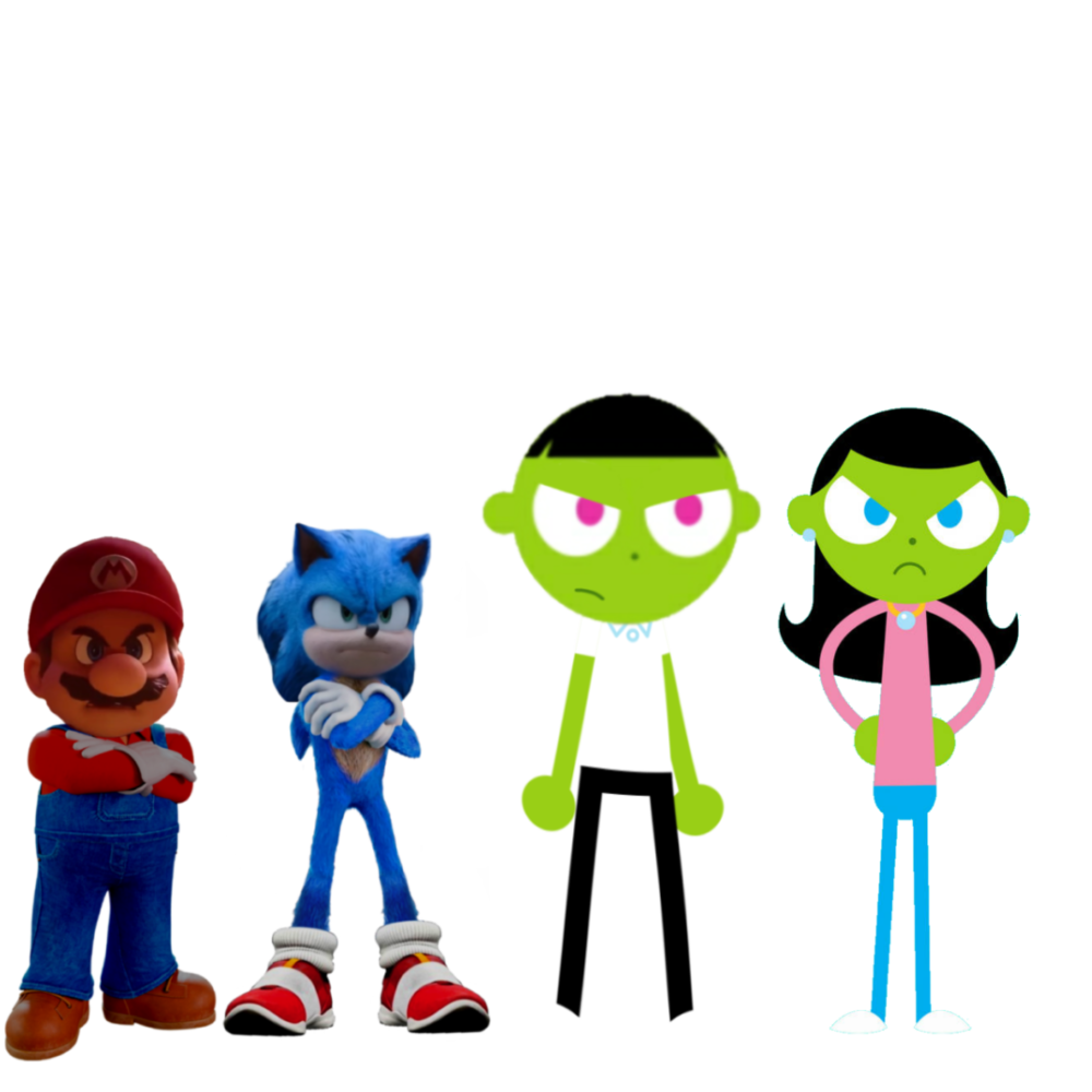 Frank Sarah Sonic and Mario angry PNG by lolboyyeah on DeviantArt