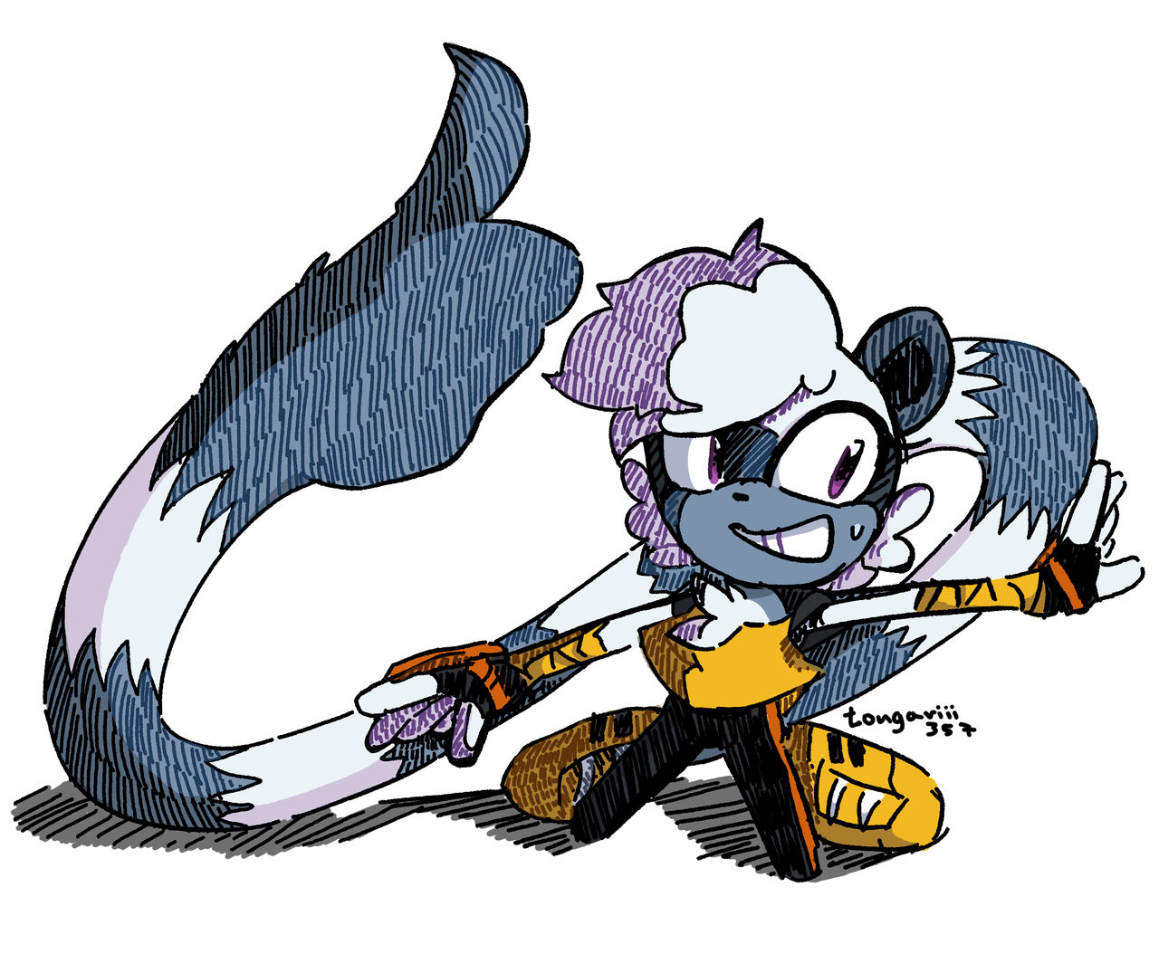 Tangle the lemur by strangerTongari on DeviantArt