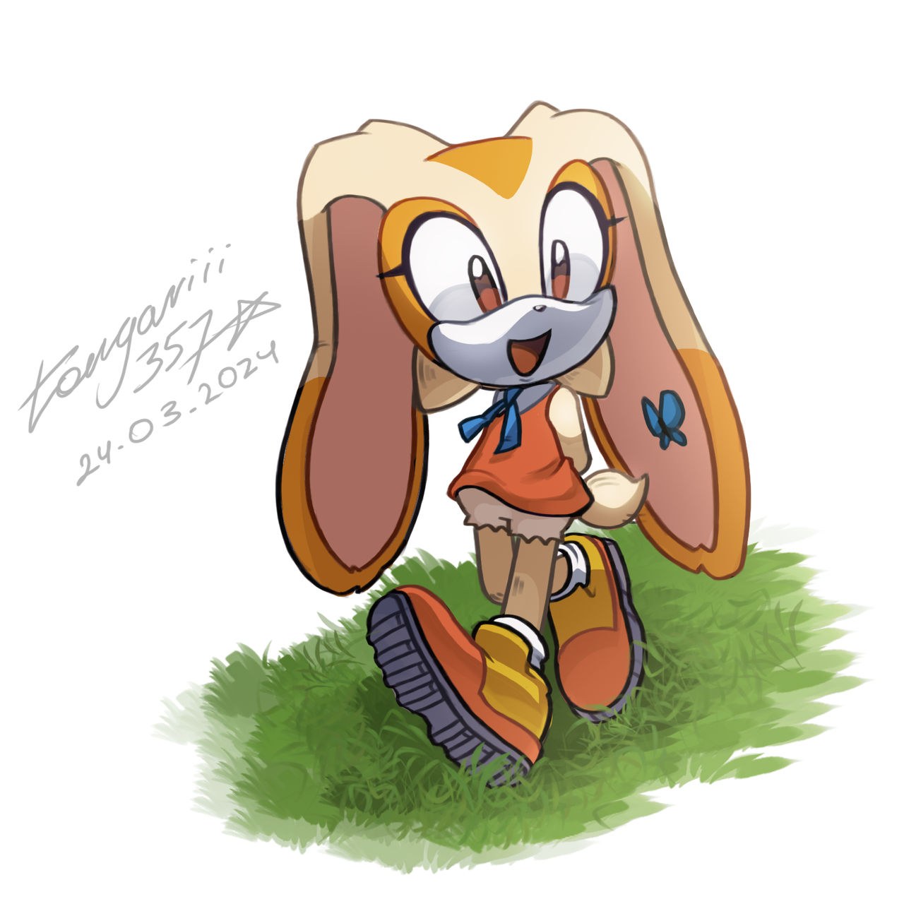 Cream The Rabbit Thinking Cream the Rabbit by strangerTongari on DeviantArt