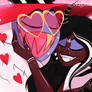 Besties!!! || Valentino and Oc || Hazbin Hotel