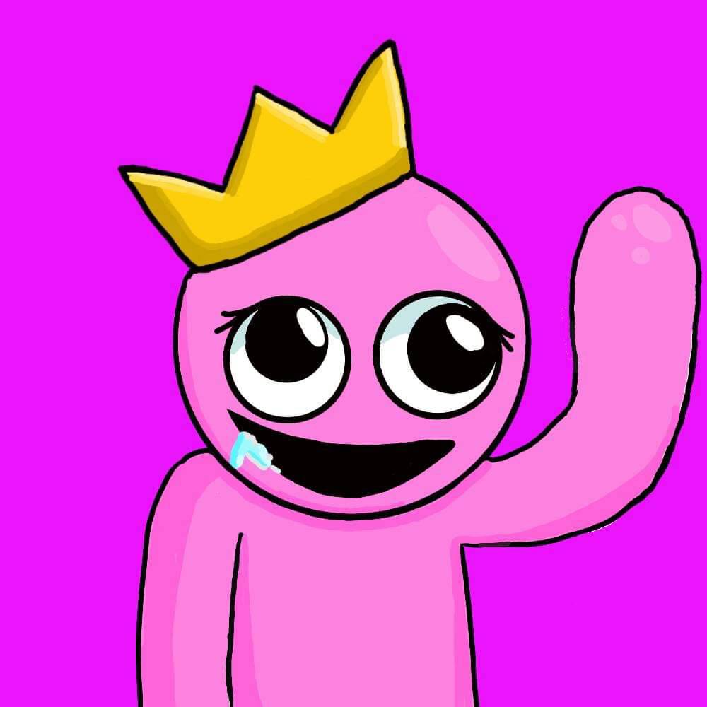 PINK FROM RAINBOW FRIENDS ROBLOX GOOEY | 3D FAN ART