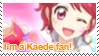 Aikatsu Kaede fan stamp