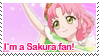 Aikatsu Sakura fan stamp by Star-oneechan