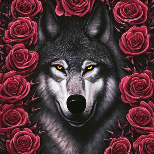 Wolves With Roses wolf with the red roses by jjacobewill on DeviantArt