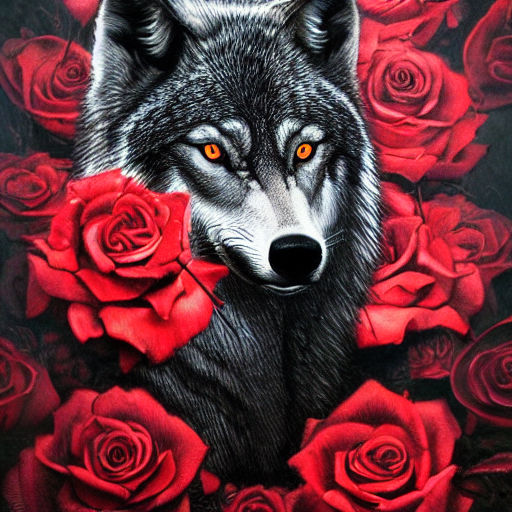 Wolves With Roses wolf with roses by jjacobewill on DeviantArt