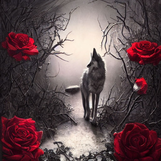 Wolves With Roses wolf with roses by jjacobewill on DeviantArt