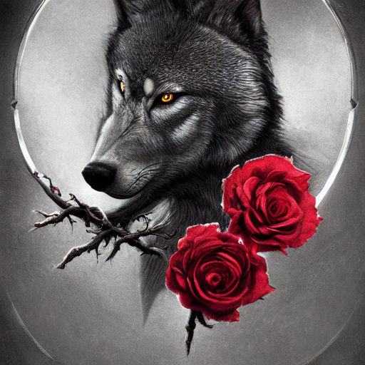 Wolves With Roses wolf with roses by jjacobewill on DeviantArt