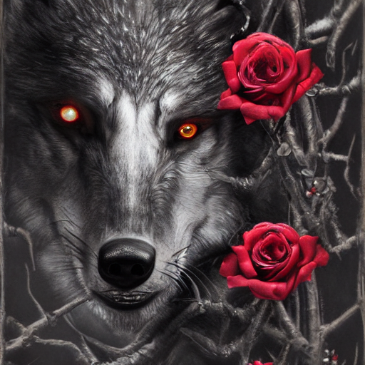 Wolves With Roses wolf with roses by jjacobewill on DeviantArt
