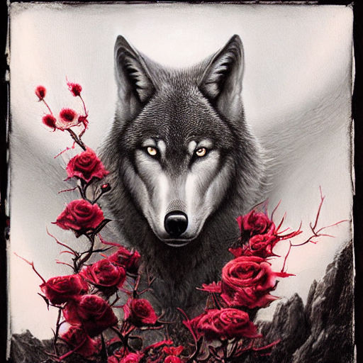 Wolves With Roses wolf with roses by jjacobewill on DeviantArt