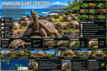 New animals: Hawaiian giant tortoise