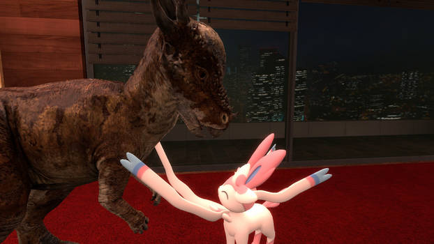 Stiggy and Sylveon