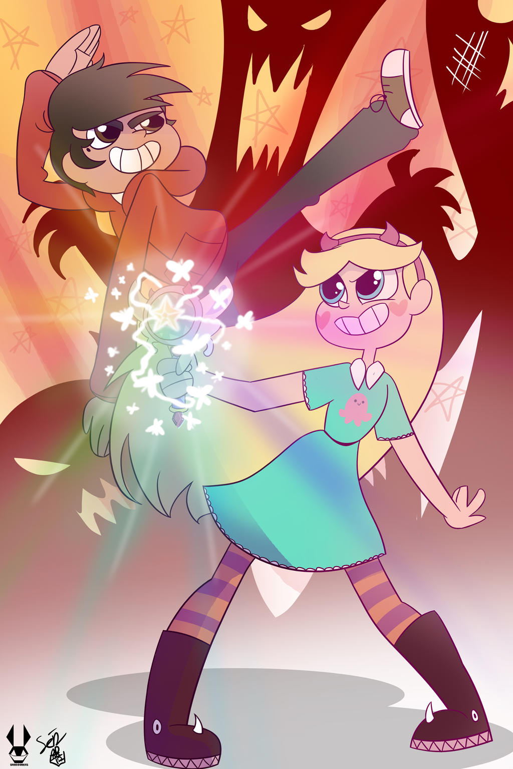 Star and Marco fanart