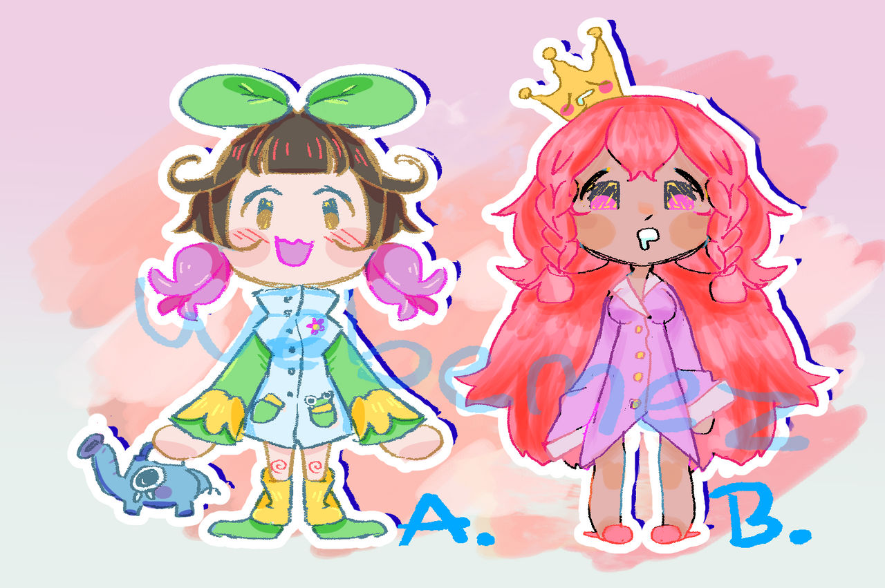 2 Virtual Youtuber / OC Designs ADOPTABLE by webemez on DeviantArt