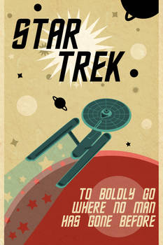 Retro Star Trek Poster