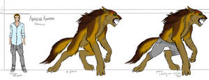 Athan werewolf ref sheet