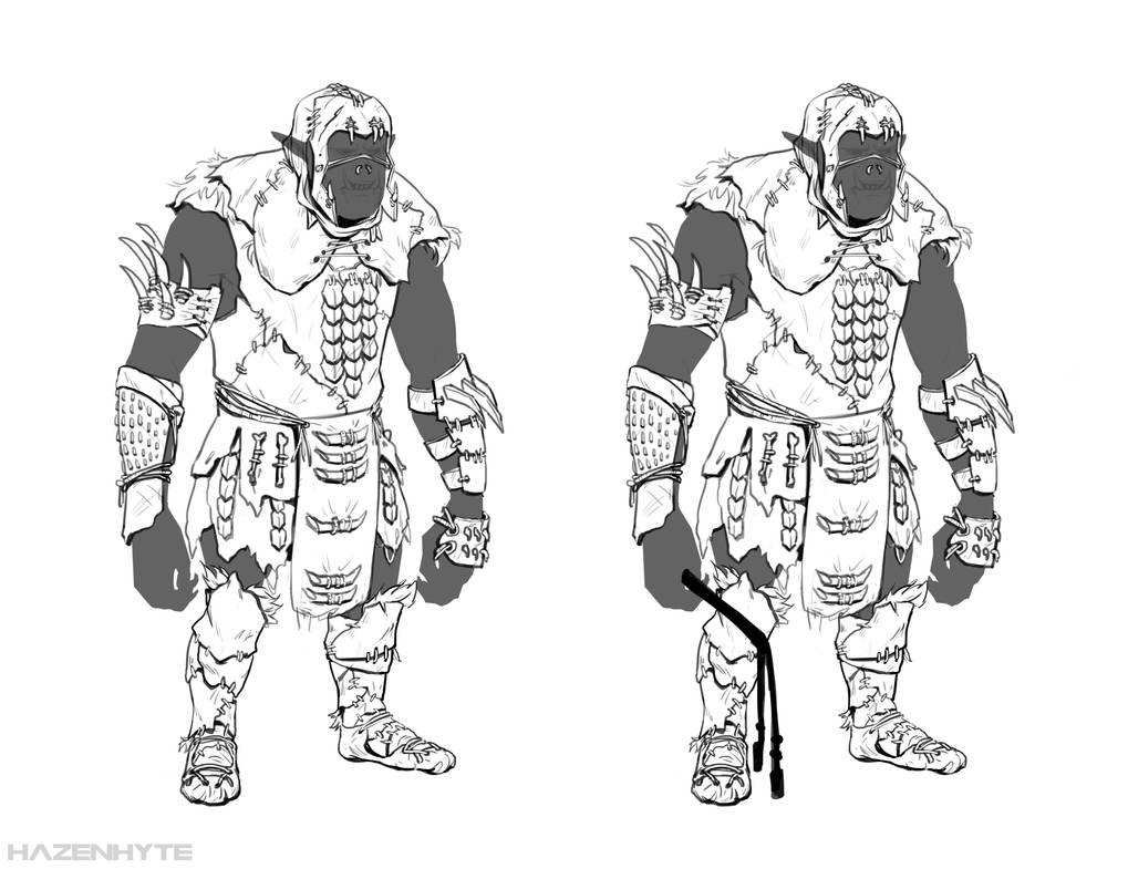 Orc Character Design by HAZENHYTE on DeviantArt