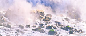 Base of the American and Bridal Veil Falls