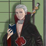 Hidan reading a Jashin bible