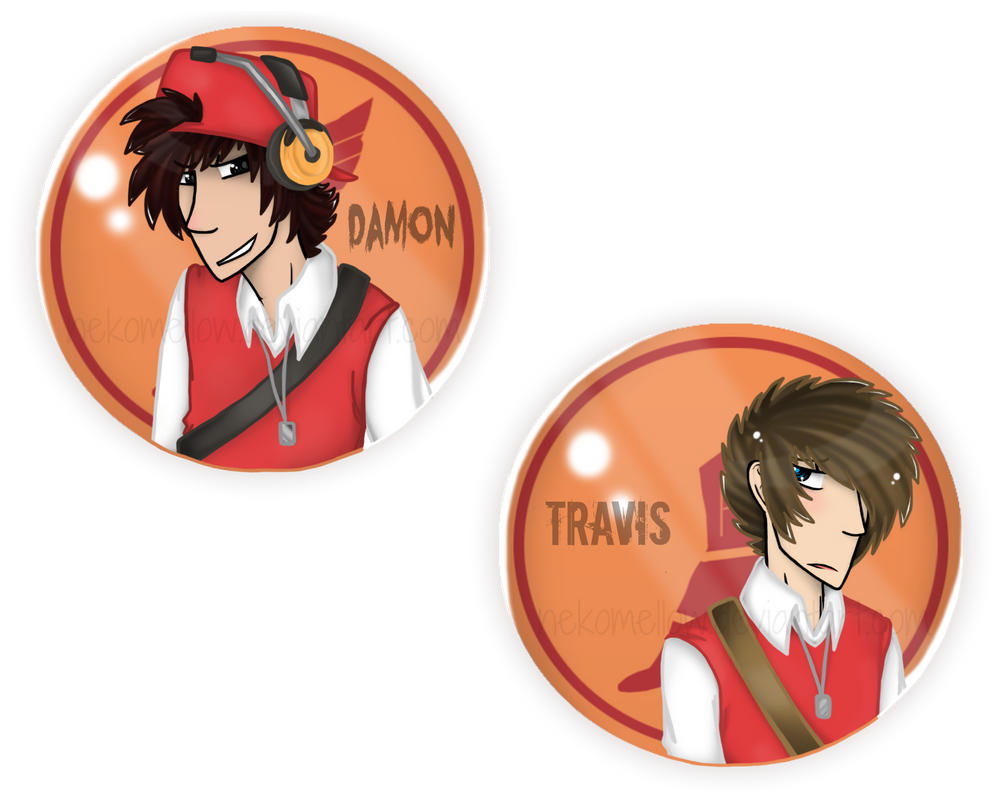 Tf2 Button Texture TF2 Buttons - Damon and Travis by NekoMellow on DeviantArt