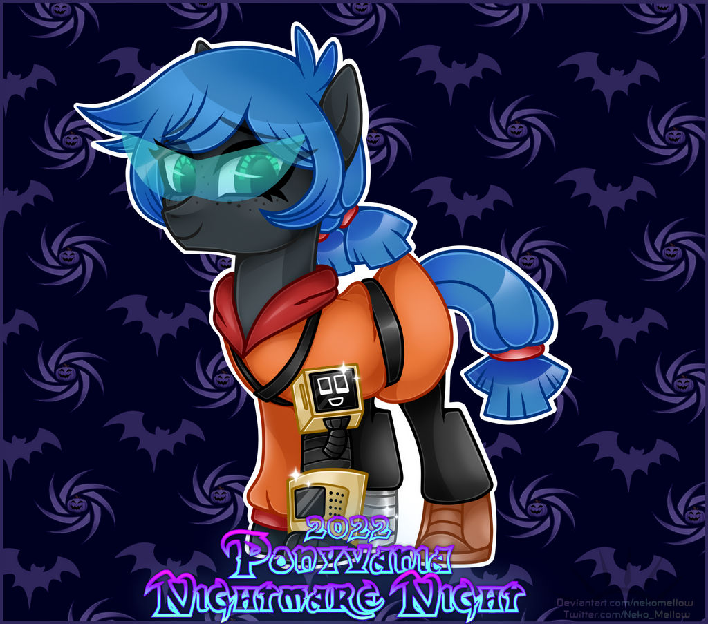 Ponyvania Nightmare Night 2022 - Techie Character by NekoMellow on ...