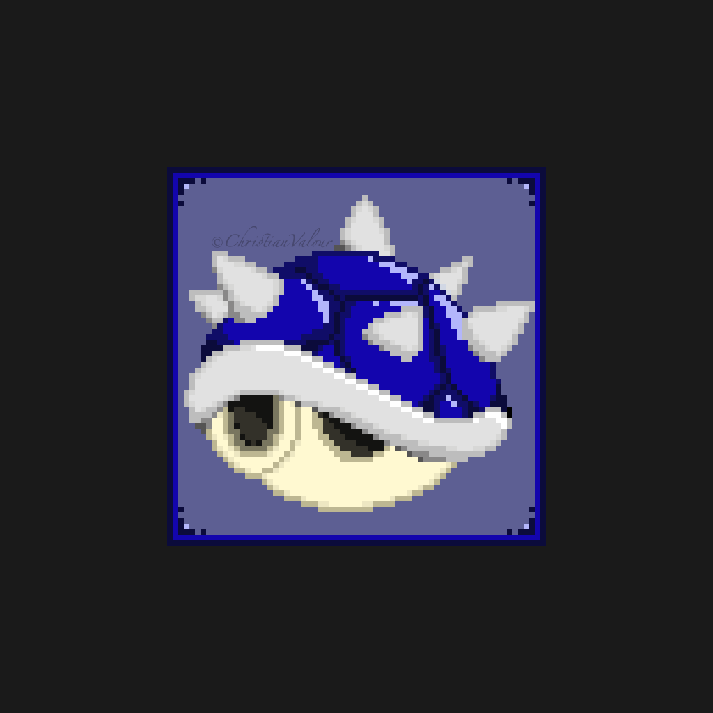 BlueShellMarioKart PxDaily by SensibleChristian on DeviantArt