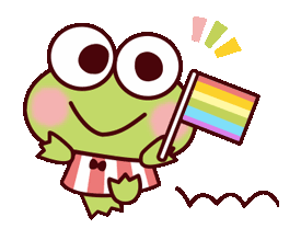 HTML keroppi gay rights flag