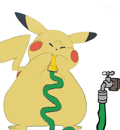 Pikachu Inflation (water) by PikaKirby1 on DeviantArt