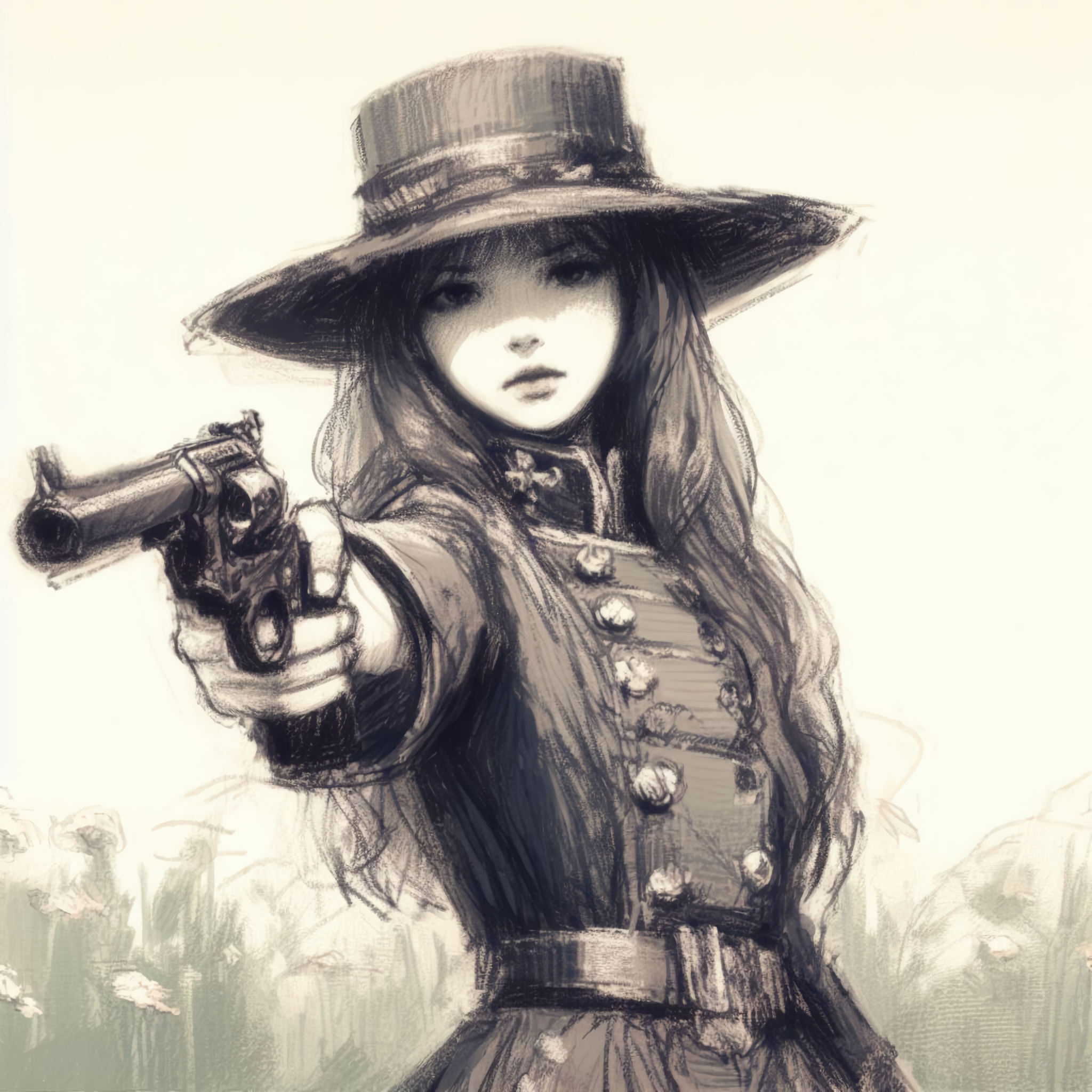 Revolver Lady Version A girl with a revolver by lolka45555 on DeviantArt