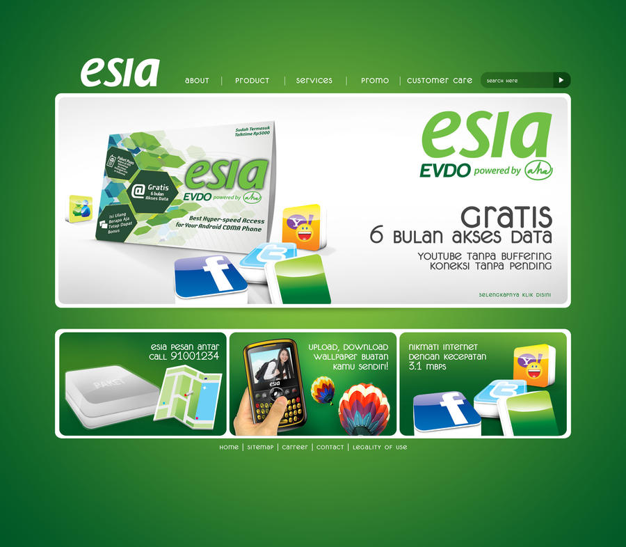 Web Design Layout Esia