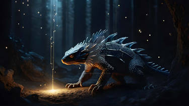 Fantasy reptile -wallpaper