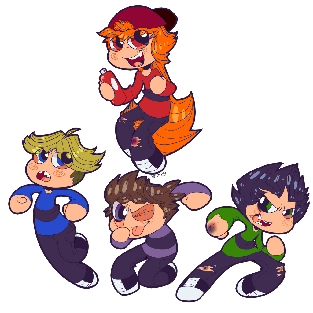 Rowdyruff Boys by 8BitPuppy on DeviantArt