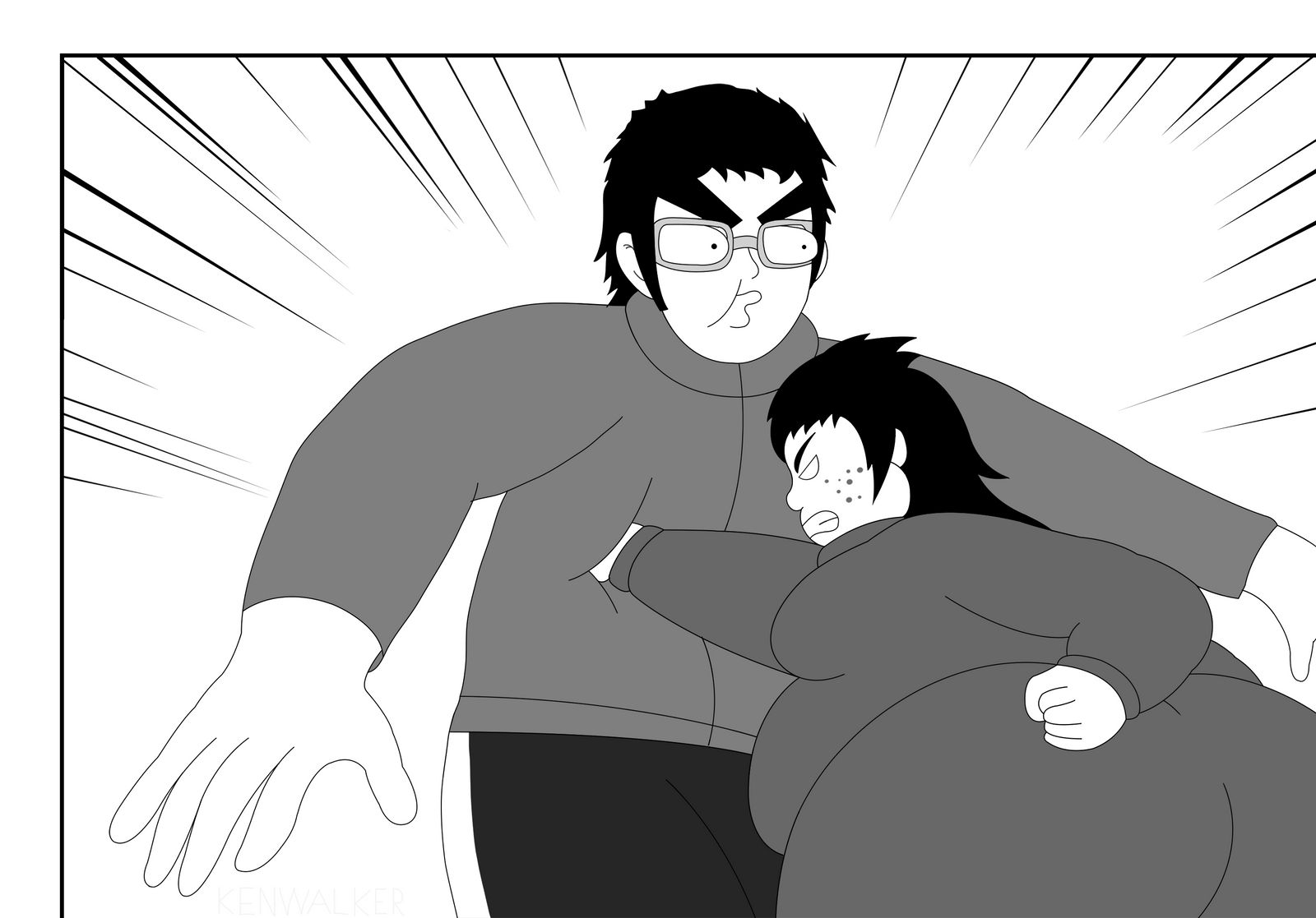 Bri Punching Me by Fighter1Manga on DeviantArt