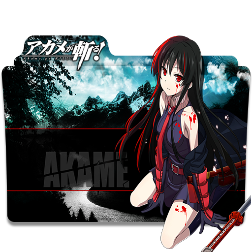 Akame ga kill folder icon v2 by henohara