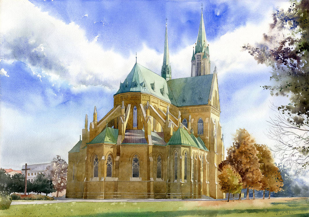 Cathedral in Lodz by GreeGW
