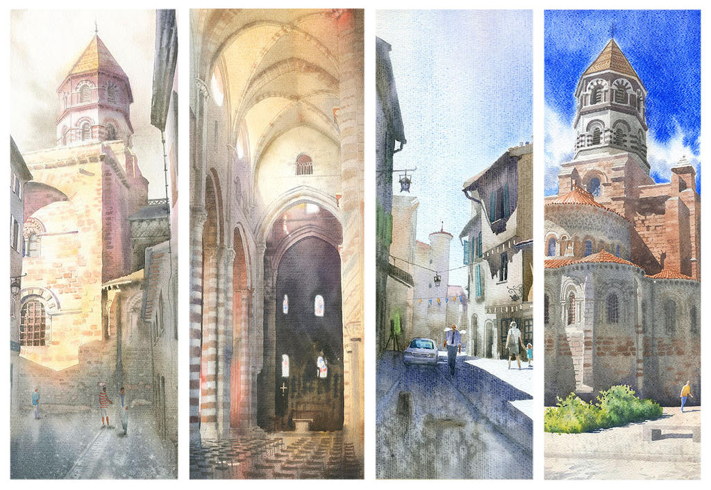 Bienalle Aquarelle Brioude 2017 by GreeGW
