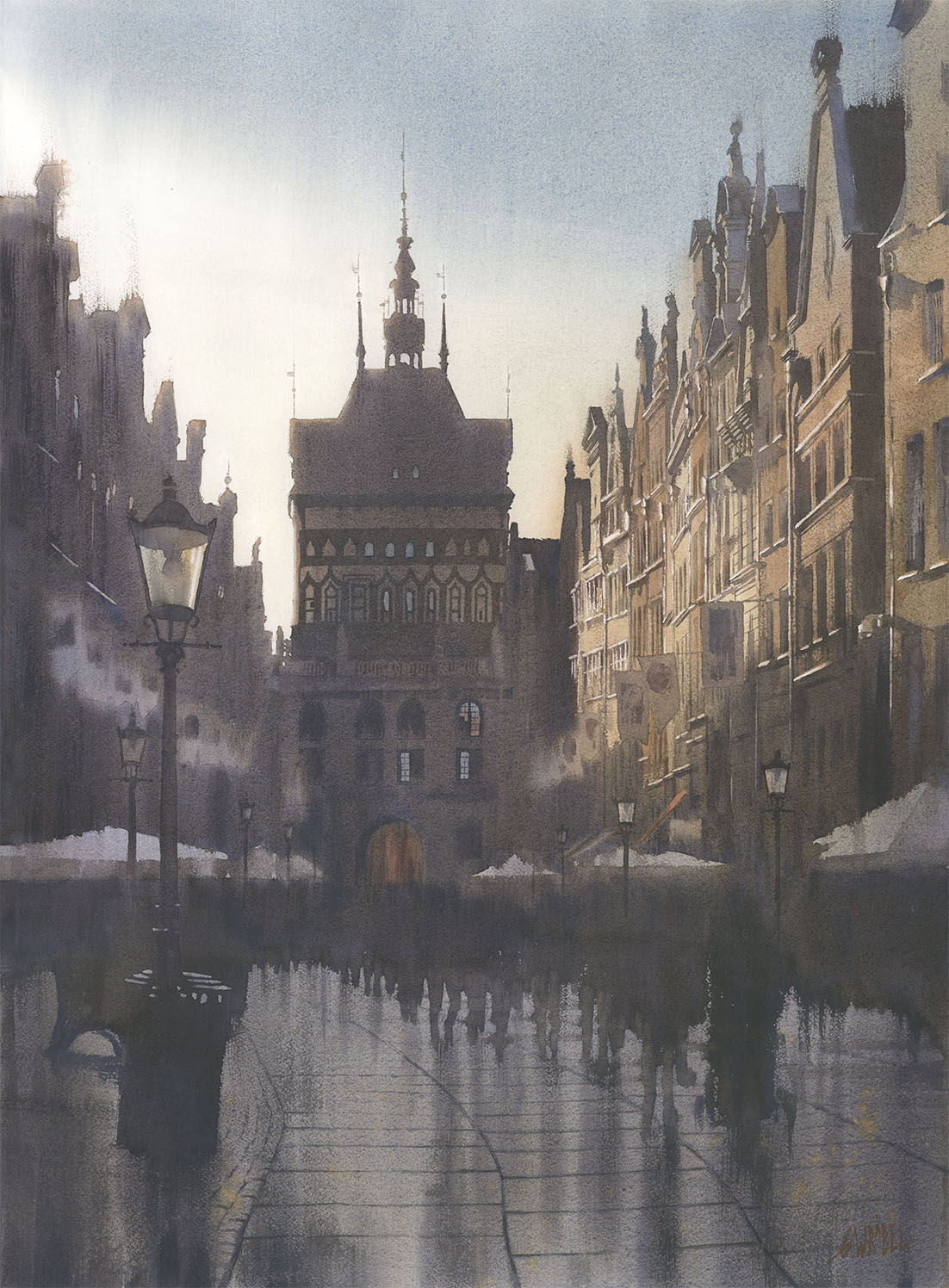 GDANSK ZLOTA BRAMA O ZLOTEJ GODZINIE
