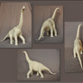 Brachiosaurus sculpture (uncoloured)