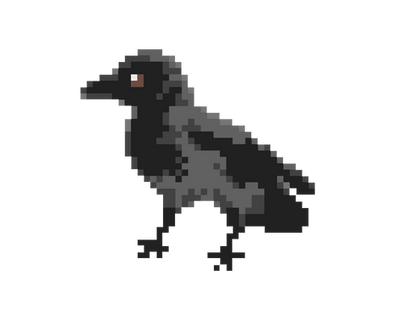 1 Bit Crow Little crow! by One-way-day on DeviantArt