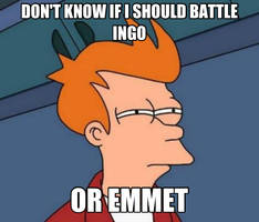 Not sure if I should battle Ingo... Or Emmet