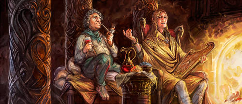 Bilbo and Lindir